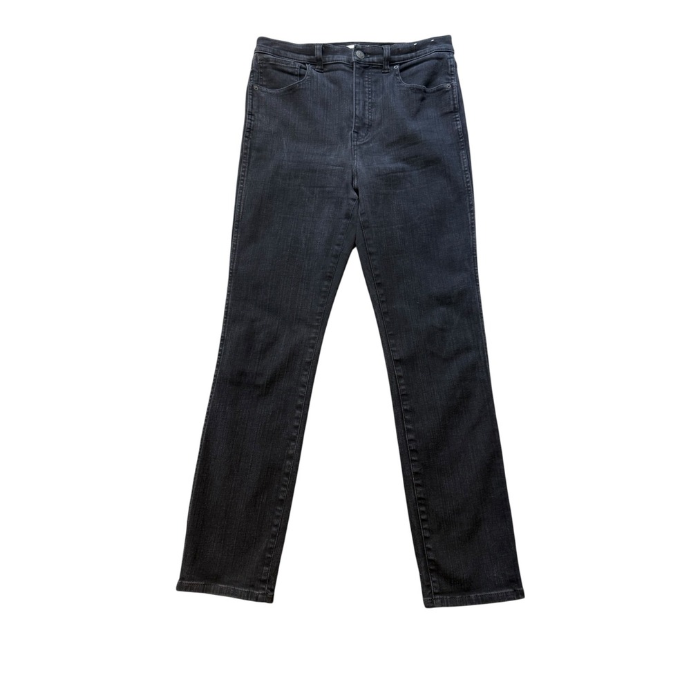 Madewell The Pencil Jean Womens 6 28 Faded Black High Rise Straight Leg Denim